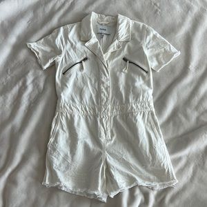 Pistola white denim jumpsuit